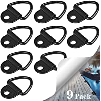 Los mejores  - SANTOO 9 PCS Argollas de Amarre- V-Rings Gancho Pernos de Anillo en D Máximo 400kg para Remolques- Camiones- Barcos y…
